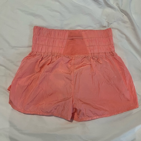 Free People Movement The Way Home Shorts Hot Pink High Waisted Size M - Picture 2 of 3